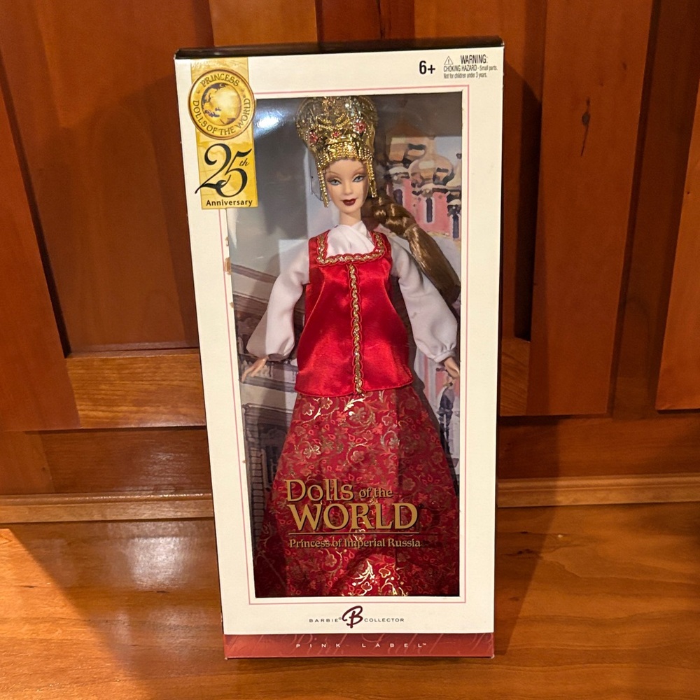 Barbie Dolls of the World Princess of Imperial Russia Red and Gold Doll